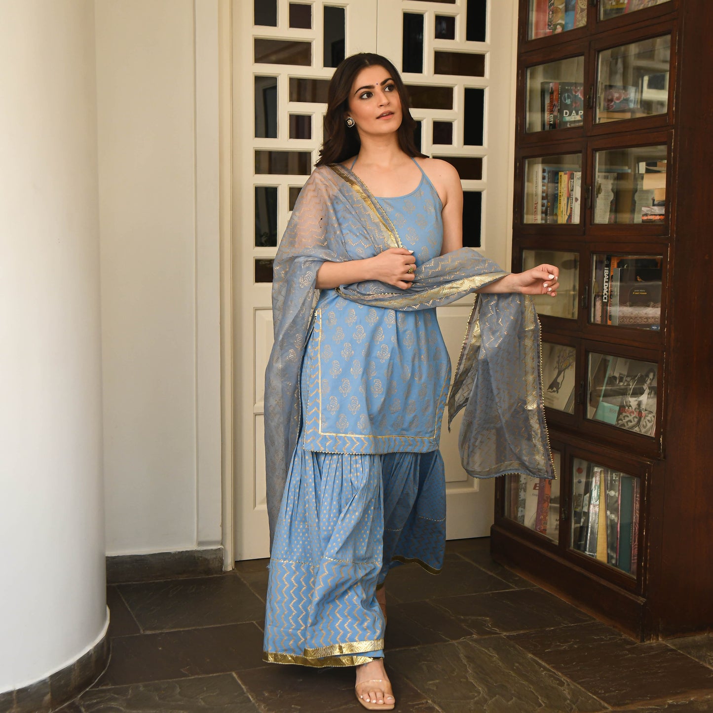 Niladri Gold Suit Set