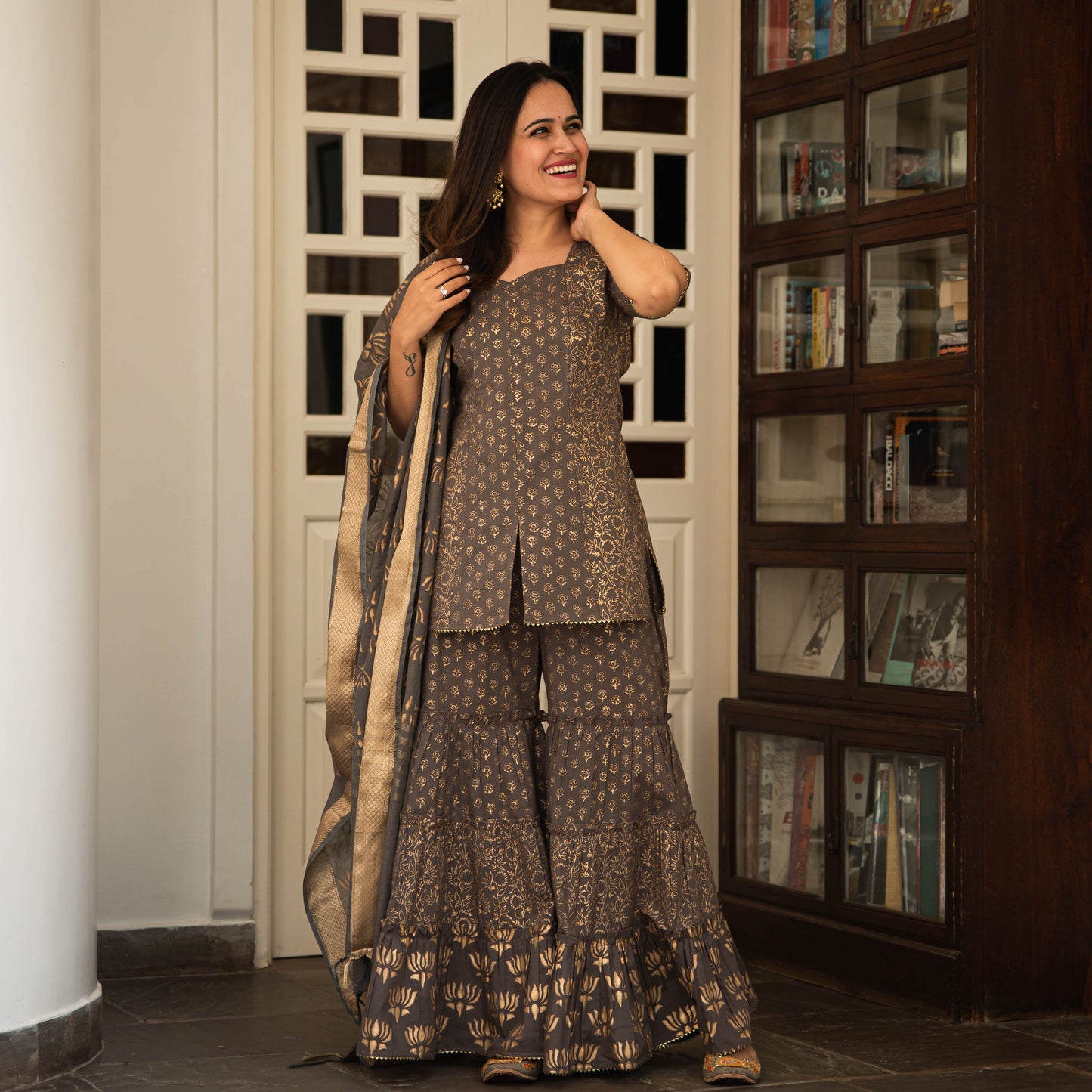 Mahira Gold Suit Set