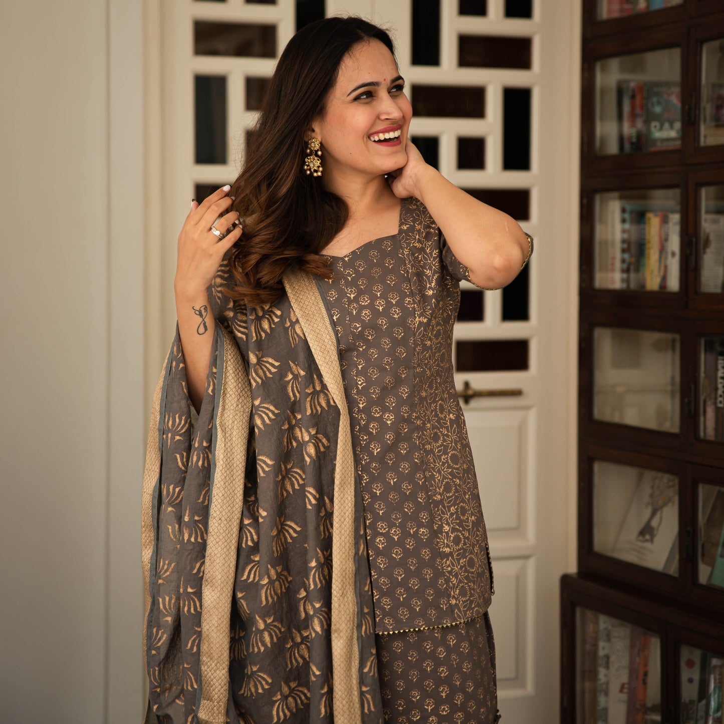 Mahira Gold Suit Set