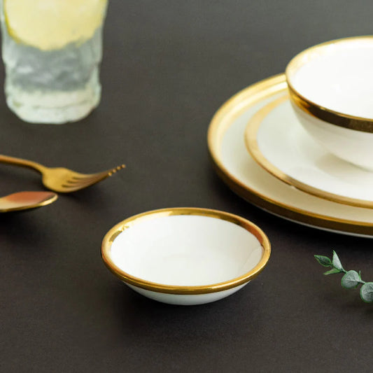 Aurulent Rim Dessert Plate