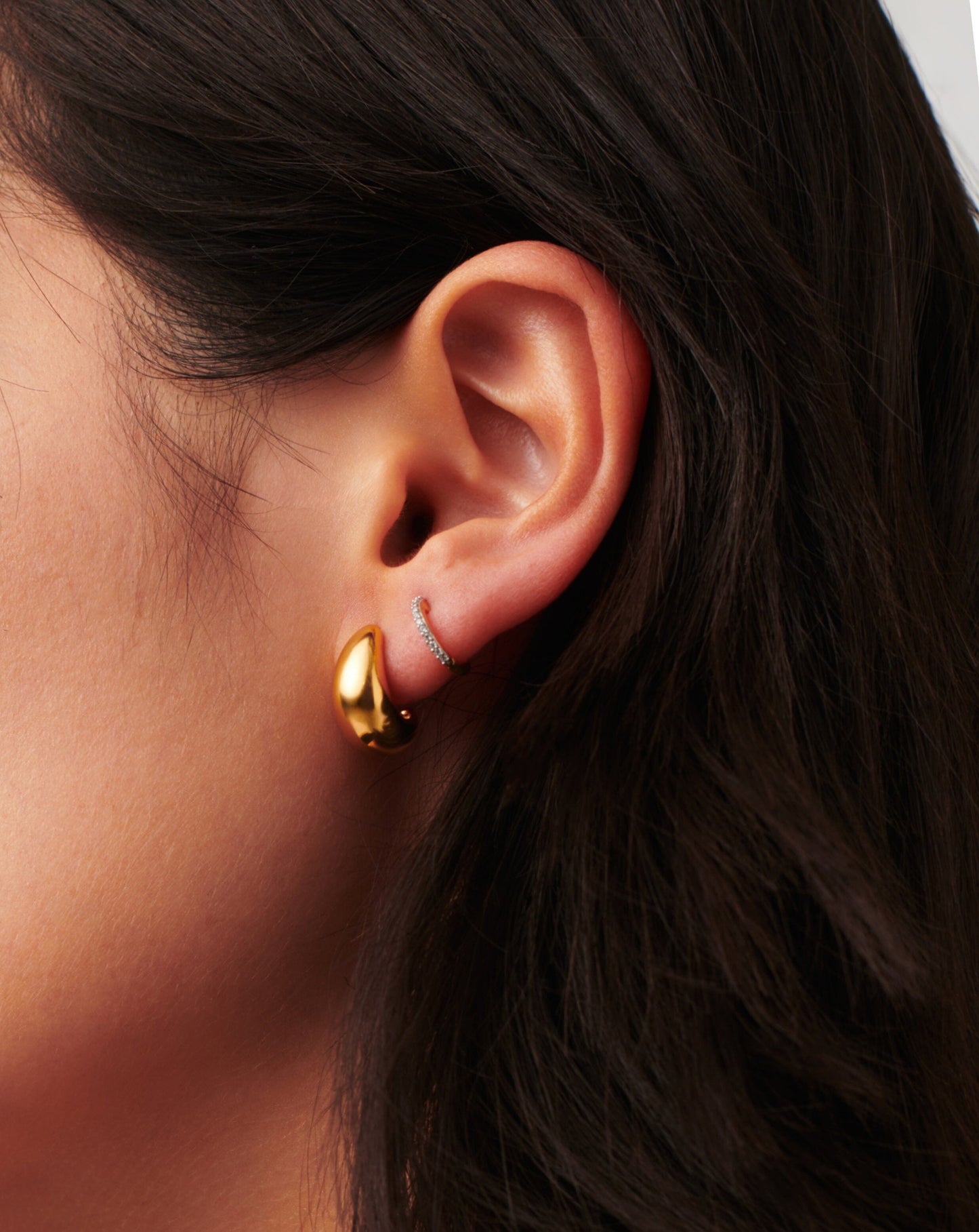 Savi Dome Mini Hoop Earrings